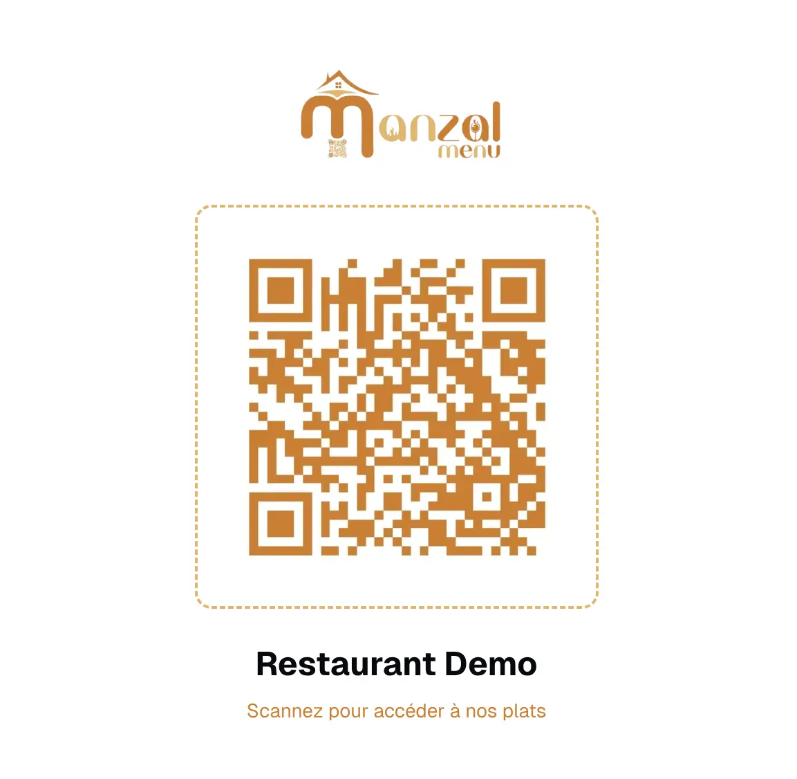 QR code pour ouvrir la démo